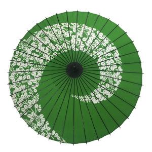 和傘 紙傘 尺５ 萩渦 若草 継柄 舞踊傘 踊り傘