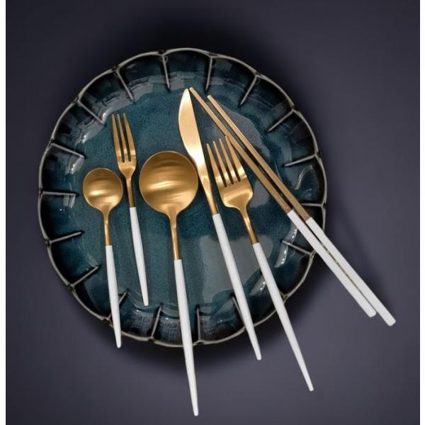 Cesa beams カトラリーセット　食洗器対応　プラチナシリーズ6本 クチポール風　スプーン フ...