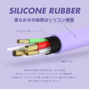 USB Type-C ケーブル シリコン 急速...の詳細画像3