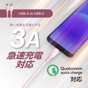 USB Type-C ケーブル シリコン 急速...の詳細画像5