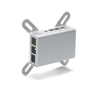 RPI-4B-1F RPI型 Raspberry Pi 4B専用アルミケース 壁付フランジ付