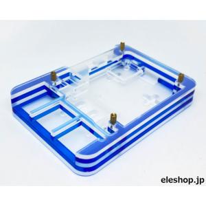 RPI5-CASE-E-26088 Raspberry Pi 5用 アクリルエンクロージャー 青透明