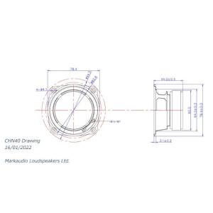 CHN40Pmica 6cmフルレンジスピーカ...の詳細画像2