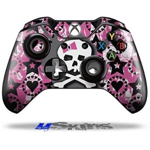 Pink Bow Skull - Decal Style Skin fits Original Microsoft XBOX One Wireless