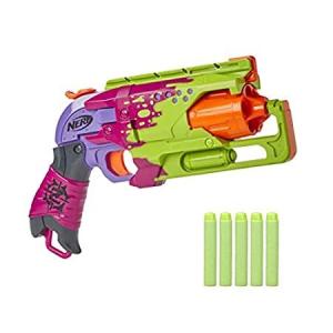 NERF ゾンビストライク ハンマーショットブラスター - プルバックハンマーブラストアクション ゾンビストライクダーツ 5個 - スプラッターカラー 並行輸入品｜kyokos