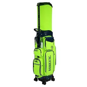 HELIX-Golf ゴルフカートバッグ 持ち運び簡単 格納式ゴルフクラブカートバッグ ロックホイールシャーシ 最新の統合ハンドグリップ付き グリーン