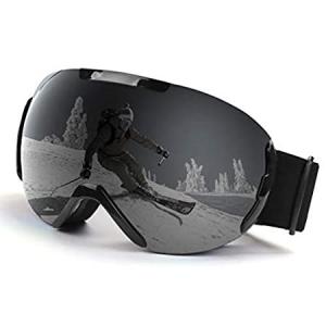 Houzemann スキーゴーグル オーバーグラス - 2020 曇り止め UV400保護 スノーボードゴーグル メンズ レディース ユース 球面デュ｜kyokos