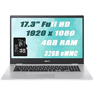 ASUS Chromebook 17 Thin Laptop, 17.3" Full HD Display, Intel Celeron N4500, 並行輸入品