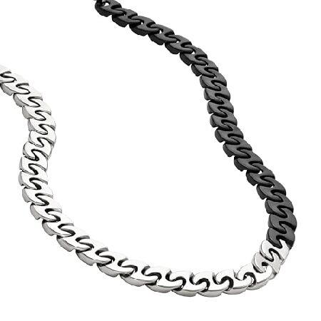 【並行輸入品】Diesel メンズ ツートーン ステンレススチール チェーンネックレス モデル:DX...