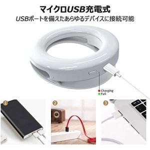 自撮りLEDリングライト セルカライト クリッ...の詳細画像3