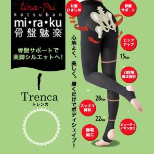 骨盤魅楽 トレンカ　ティナプリ 送料無料 美脚 骨盤矯正 静電加工 消臭加工 着圧 引き締め むくみ｜kyokusenbi