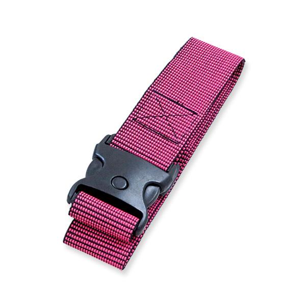 KLASS(旧極東産機) ロック付きワンタッチベルト ドットピンク コシが強く型崩れしにくい