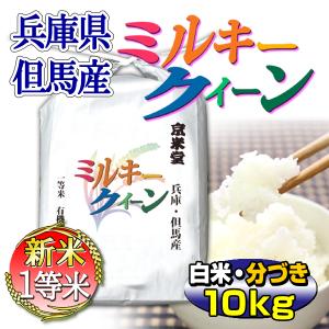 お米 白米 10kg（5kg×2袋） ミルキークイーン 兵庫県但馬産  送料無料 当日精米 令和5年産 s15_1