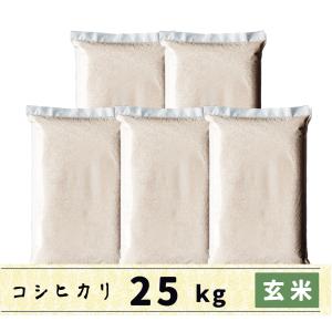 コシヒカリ JAS認定 無農薬自然栽培 会津産コシヒカリ 玄米 25kg
