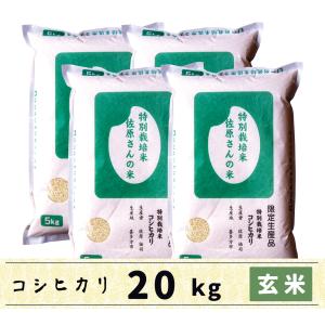 玄米　20kg　会津産コシヒカリ　特別栽培米　佐原さんの米｜kyomoishiihyakka