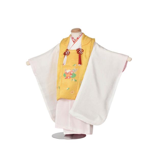 七五三 レンタル 着物 3歳被布 被布 3才 女の子 女児被布セット 貸衣装 753 90cm~10...