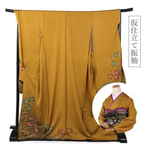 振袖 ブランド KENZO 仮仕立て 成人式 結婚式 卒業式 正絹 地色 紺