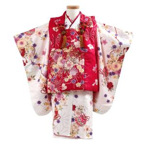 七五三 着物 3歳 レンタル フルセット 女の子 被布セット