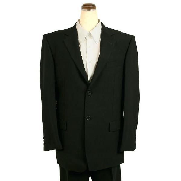 フォーマルスーツ メンズ シングル 2つボタン 喪服 礼服　男性 冠婚葬祭 スーツ ブラックフォーマ...