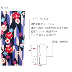 浴衣 フリーサイズ レディース 浴衣 女性 ゆ...の詳細画像4