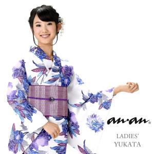 浴衣 仕立上り 女性 浴衣 レディース ゆかた ブランド 大人 かわいい レトロ yukata anan プレタ フリーサイズ しじら織 ly091
