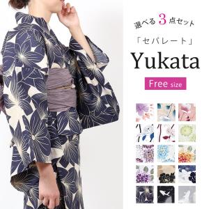 浴衣 セパレート 二部式 レディース 3点セット...の商品画像