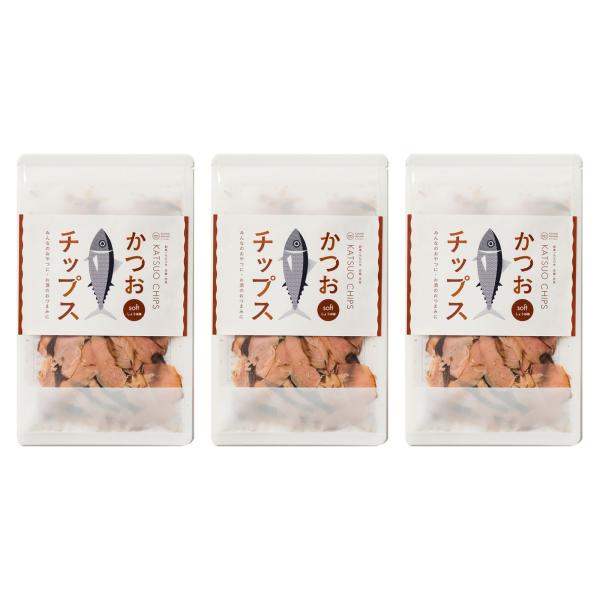 かつおチップス 40g 3袋 かつおスライス 食べる削り節 カツオスライス