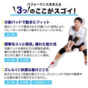 ファイテン.バレーボールサポーターひざ用PAD...の詳細画像3