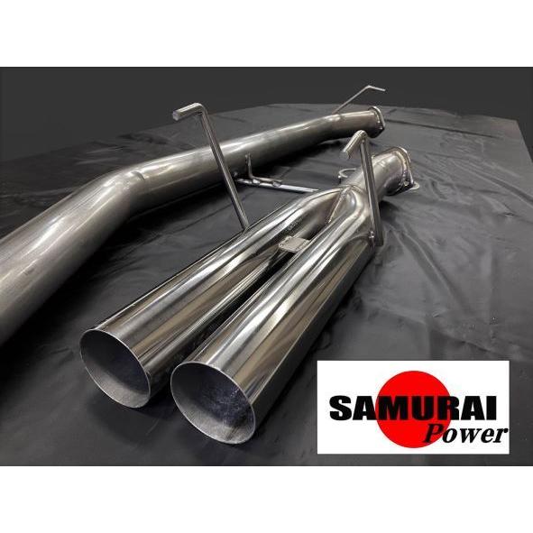 S13　シルビア/180SX SR20DET　ターボ用　直管デュアル出しマフラー　SAMURAI　P...