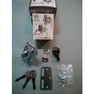 AGE シリンダー鎌錠 小 R2722(シルバー)  日中製作所