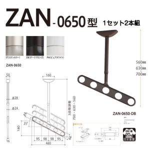 川口技研 軒天用ホスクリーン ZAN-0650型（ワンタッチ高さ調整機能付き・斜めアームタイプ）※1セット2本組での販売です。｜kyoto-e-jiro