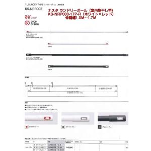 Nasta（ナスタ） ランドリーポール KS-NRP003-17P-BKGR ブラック