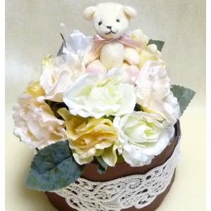 オムツケーキ ブーケみたいなオムツケーキ クマ...の詳細画像1