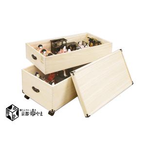 新製品 雛人形 五月人形 超深型2段 桐 雛人形収納ケース 押入 収納可能
