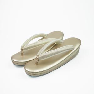 本革 織草履　布花緒　LL寸