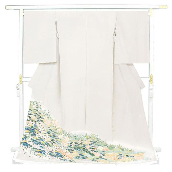 ※記念感謝祭【仕立無料】京加賀友禅手描き染色留袖☆加賀五彩慶長室町風景文☆伝統工芸士落款入☆トール（...