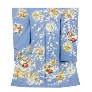 記念感謝祭【仕立無料】京友禅伝統工芸多色手描き、焼き箔友禅染☆祝松