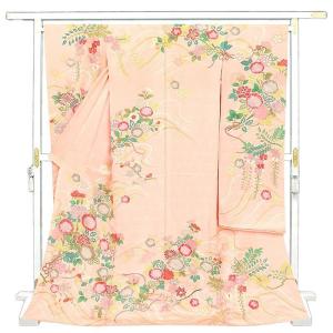 平和屋着物○豪華振袖 駒刺繍 絞り 吉祥花車文 金彩 仮絵羽 正絹 逸品