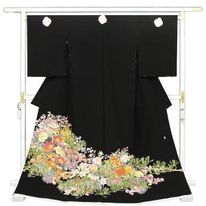 記念感謝祭【仕立無料】本加賀友禅伝統的工芸品手描加賀五彩染☆花鳥