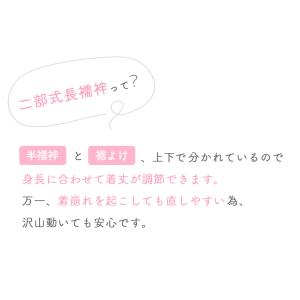 二部式 長襦袢 襦袢 洗える 衣紋抜き 裾よけ...の詳細画像2