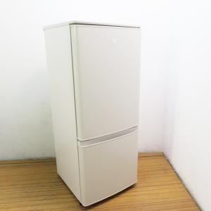 中古 良品 一人暮らし 146L 三菱 MITSUBISHI ファン式 2ドア蔵庫 2020年製 MR-P15EF-KW 右開き 自動霜取り キーワードホワイト 小型 新生活 除菌清掃済 (BL02)