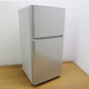 中古 特価 一人暮らし 106L 直冷式 2ドア冷蔵庫 Haier 2014年製 右開き 上冷凍 JR-N106H シルバー 小型 除菌清掃済 (DL17)｜kyoto-maido