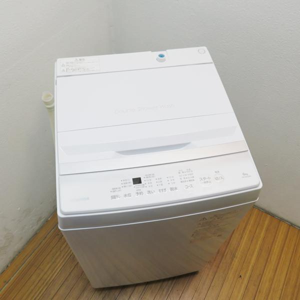 中古 良品 一人暮らし 少人数対応 6.0kg 縦型洗濯機 東芝 2023年製 AW-6GA2 静音...