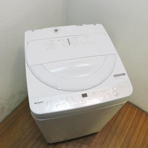中古 美品 一人暮らし 7.0kg 2025年製 SHARP 縦型 全自動洗濯機 ES-GE7J-S 穴なし槽 高濃度洗浄 風乾燥 シルバー系 少人数 分解除菌清掃済 設置場所まで (LS08)
