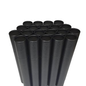 賞状用丸筒 黒 径50x360mm カール式 20本×220円 賞状入れ 卒業証書入れ A3【5036 黒+20本】