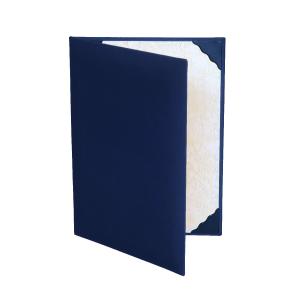 京都マルタヤ A4用 紺布表紙 パット有 2枚収納用 証書ファイル 賞状