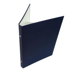 在庫有/即納】A4 契約書/重要書類 ファイル 紺 中袋4枚・4ポケット＋