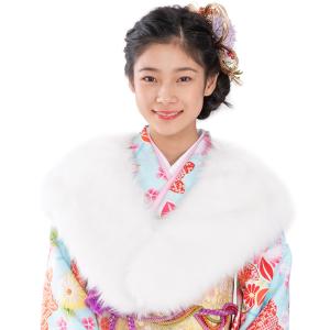 羽毛ショール 成人式 振袖 定番の白 マラボー 成人式 お正月 振袖 着物 ファー フェザー 送料無料｜kyoto-miyabi