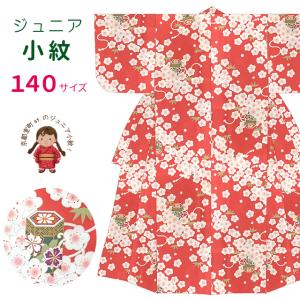 ジュニア着物 小紋 袷 おしゃれでちょっぴり大人デザインのジュニア