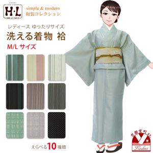 着物セット 2点セット 洗える着物 袷 秋 冬 小紋 名古屋帯 カジュアル